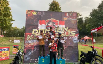 Brimob Polda Jateng Raih Juara 1 di Kejuaraan Menembak Danjen Kopassus Cup 2025. Foto: Mita/Siberbengkulu.co