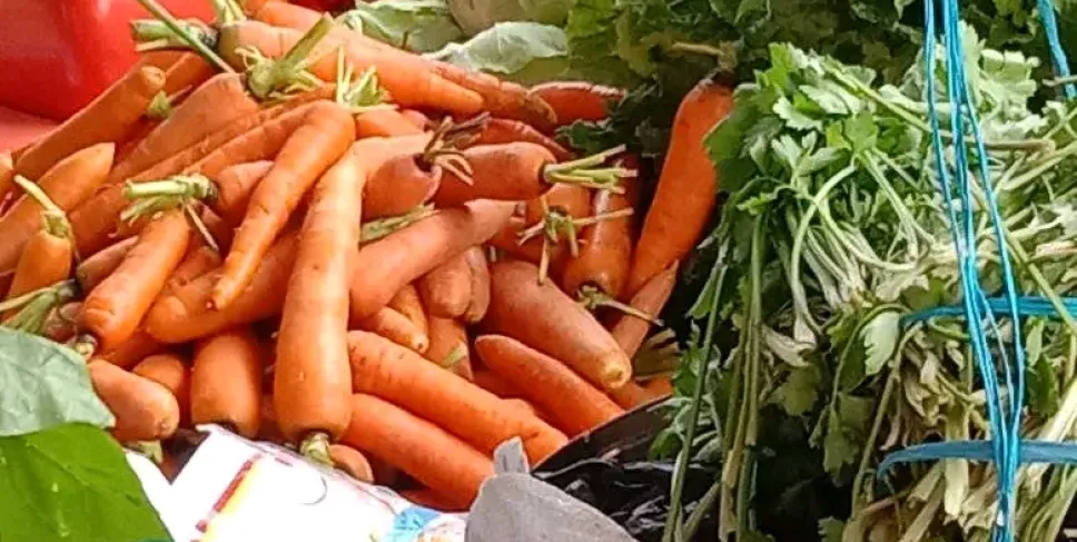 Lapak salah satu pedagang sayur di Pasar Atas Curup, Senin (23/12). Foto: Pingki/Siberbengkulu.co