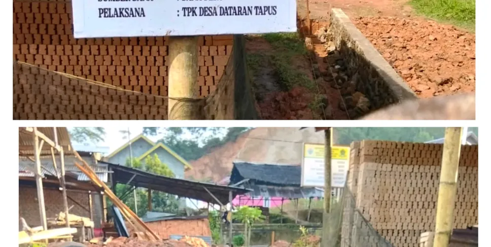 Pemerintah Desa Dataran Tapus Bangun Drainase di Dusun 1 Guna Atasi Genangan Air. Foto: Ibnu/Siberbengkulu.co