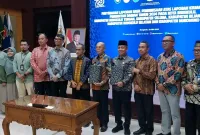 Ketua DPRD dan Sekwan Hadiri Penyerahan LHP LKPD 2024 di BPK RI Bengkulu. Foto: Cyntia/Siberbengkulu.co